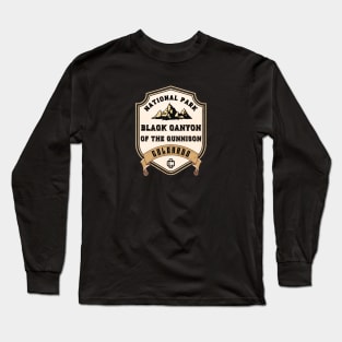 Black Canyon Of The Gunnison National Park Badge Long Sleeve T-Shirt